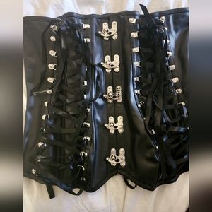 Leather corset